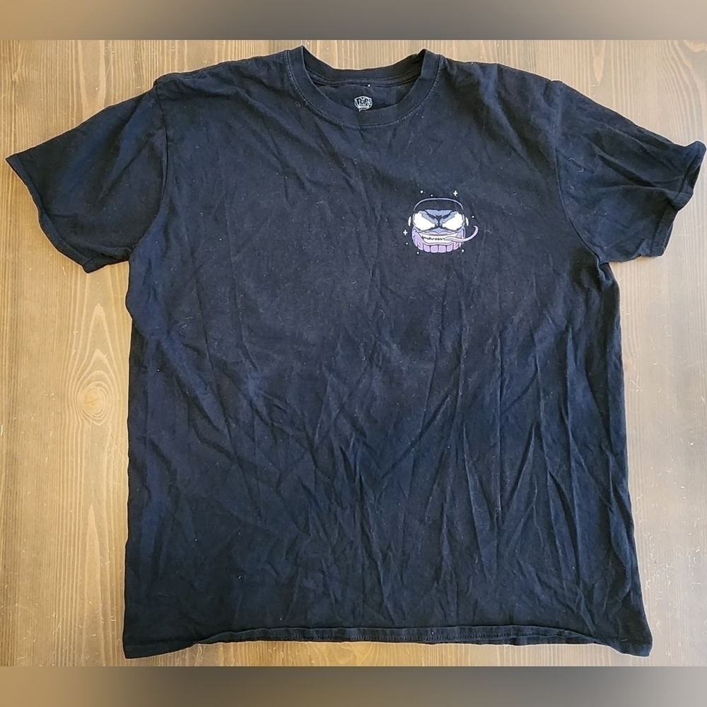 Venom POP! TEES Shirt Black Double Sided Graphic Tee Shirt Mens Sz XL